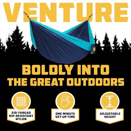 Image of Wise Owl Outfitters Camping Hammock - up to 500lbs Portable Hammock with Tree Straps - Travel, Backpacking, Hiking, Outdoors Camping Gear - Single or Double