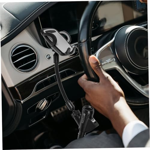 Soporte para teléfono de coche encendedor USB carga rápida móvil 6