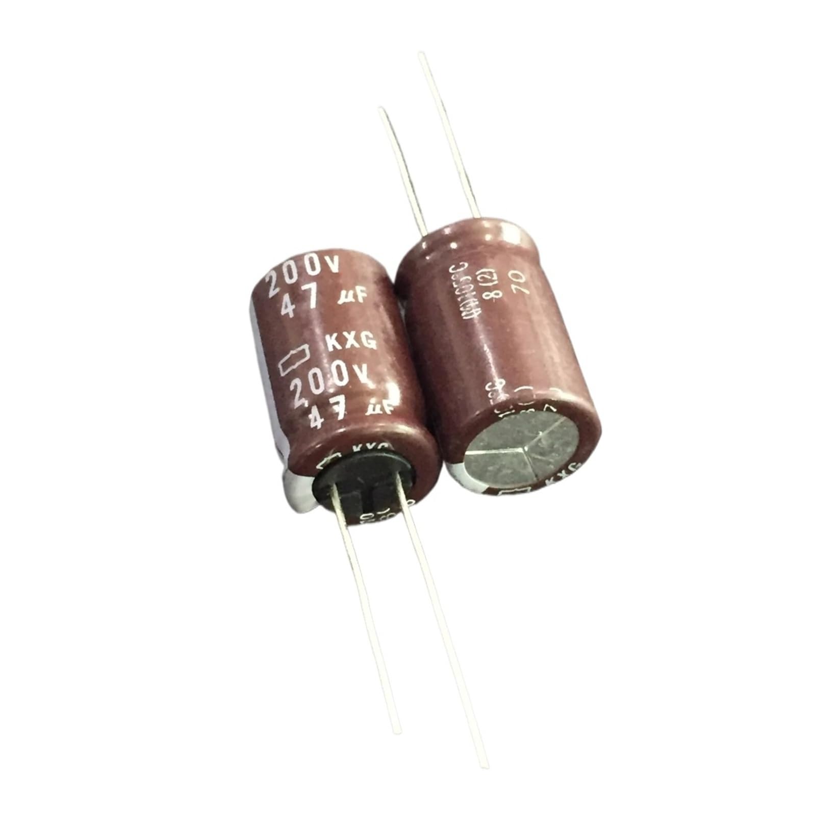 Condensateur 47 uF 200 V pour circuit imprimé lot de 5 condensateurs aluminium KXG
