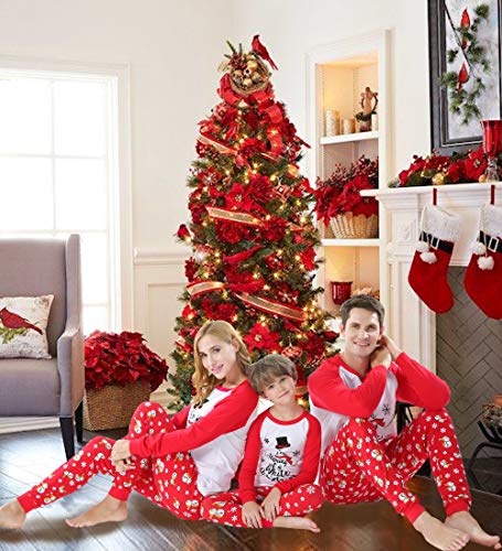Pijama combinando para a família, meninos e meninas, pijama, 2 peças para a mamãe e eu, Christmas-wh