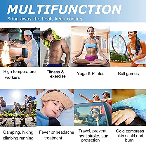 Cooling Towel 6 Pack, 36"X12" Cooling Towels For Neck And Face, Soft Microfiber Cooling Neck Wraps, Ice Sports Towel For Instant Cooling, Stay Cool For Yoga, Sport, Workout, Running, Camping, Golf #TOP6