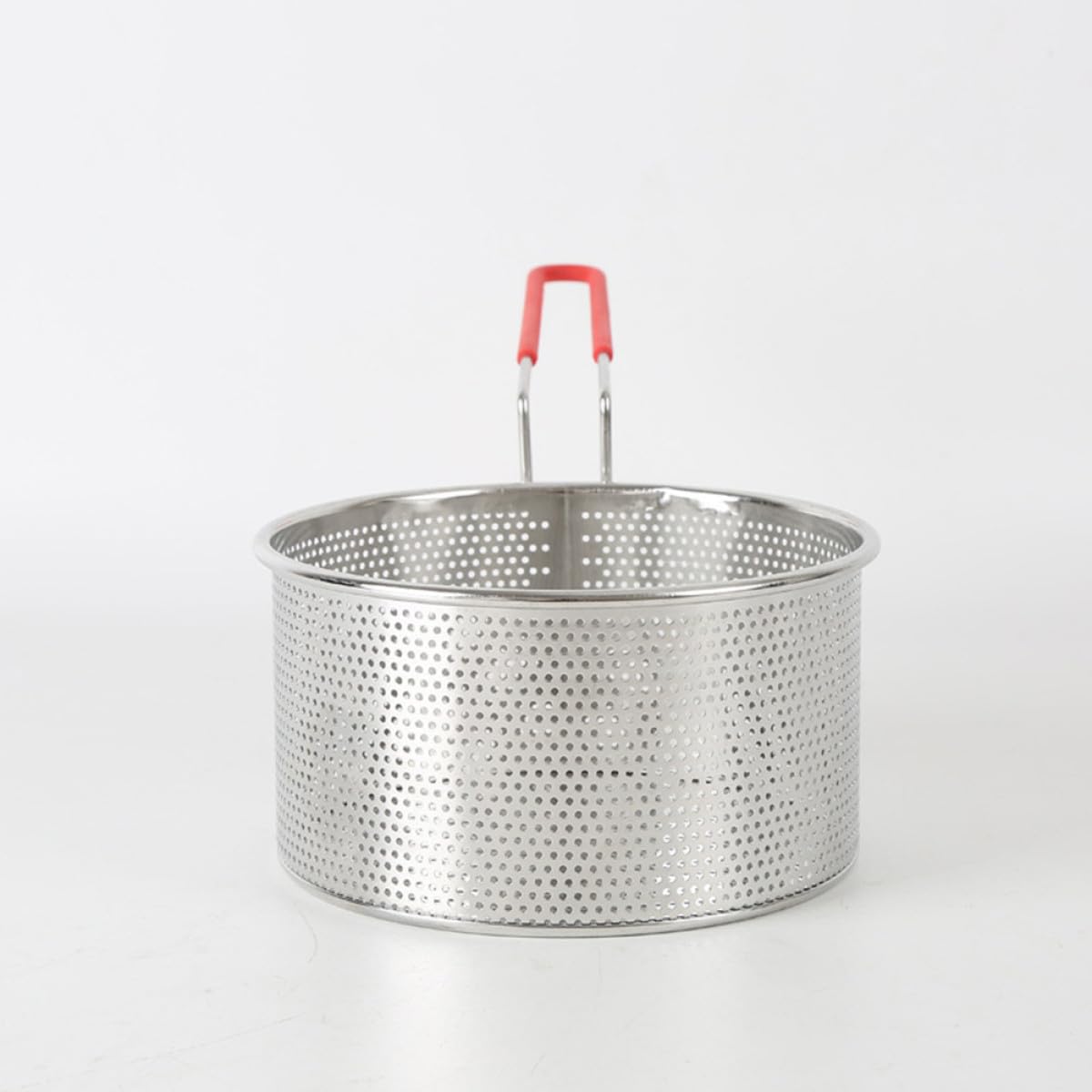 MAGICLULU Colador de Acero Inoxidable 304 de 18cm, Cuchara Coladora Agujeros Finos, Resistente al Calor, para Frituras y Pasta, Uso Doméstico y Profesional, Utensilio de Cocina Esencial
