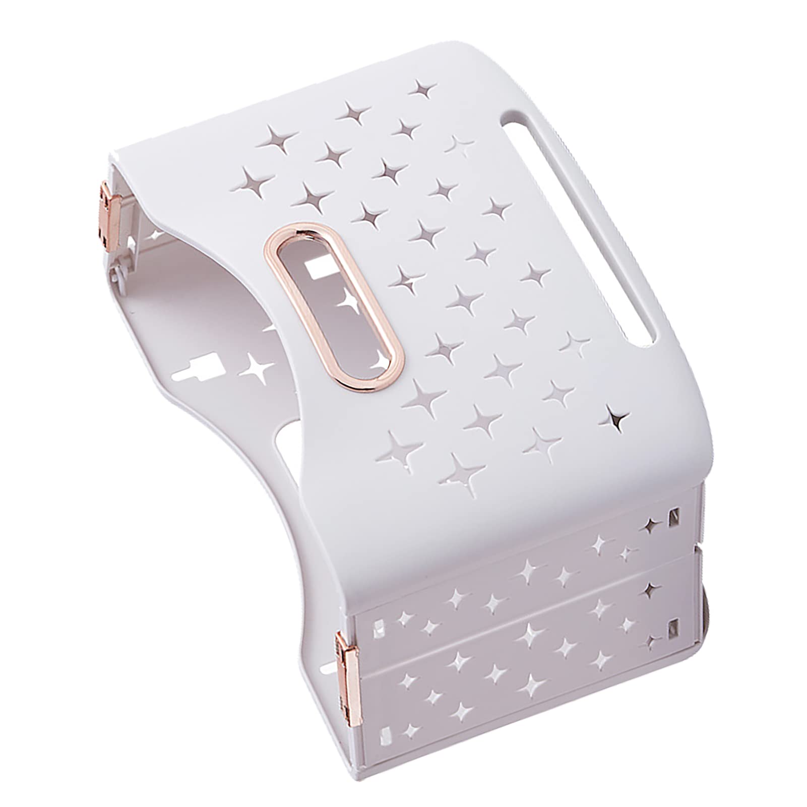 Panier à linge pliable Rengue en or avec poignée et trous de ventilation pour dortoir