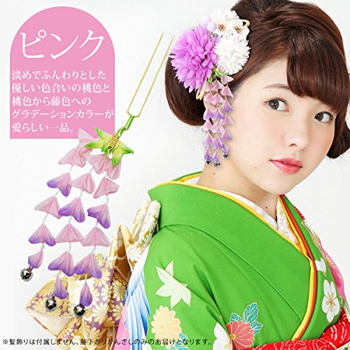 Amazon.co.jp: [ 京都きもの町 ] つまみ細工 藤下り かんざし パーツ