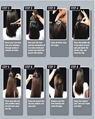 Image of Air Flow Natural Looing Realistic Black Hair Extension Long Hair Silky With Free Wig Comb (Highlighted Curly Hair Extension)