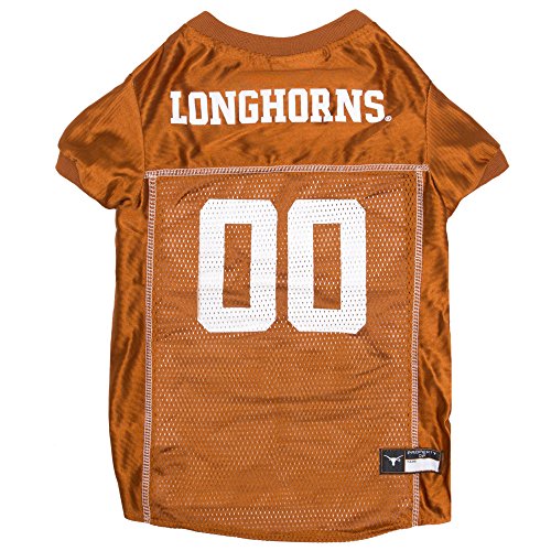Image of Pets First Collegiate Texas Longhorns Dog Mesh Jersey, X-Small