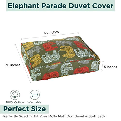 Molly Mutt Oversized Dog Bed Cover, Cotton, 45"L x 36"W x 5"Th - Thumbnail 2