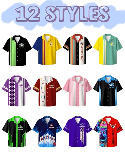 Personalized Bowling Shirt Custom Bowling Uniform with Name Customized Team Jersey Bowling Lovers Gift for Adult Youth2