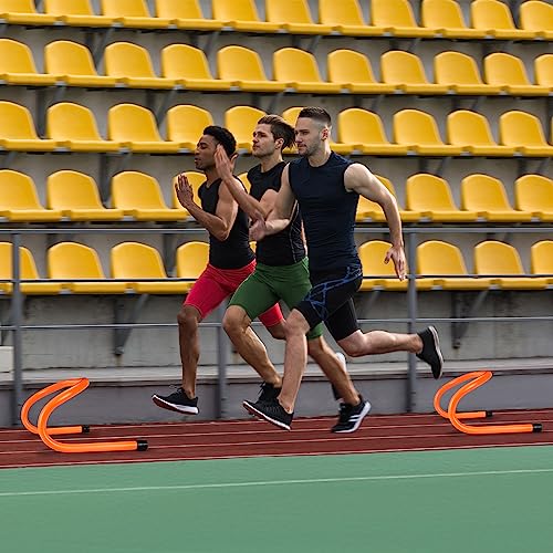 wettarn 18 pcs 634 speed training hurdles durable agility training hurdle agility plyometric and all purpose equipment for athletes soccer basketball