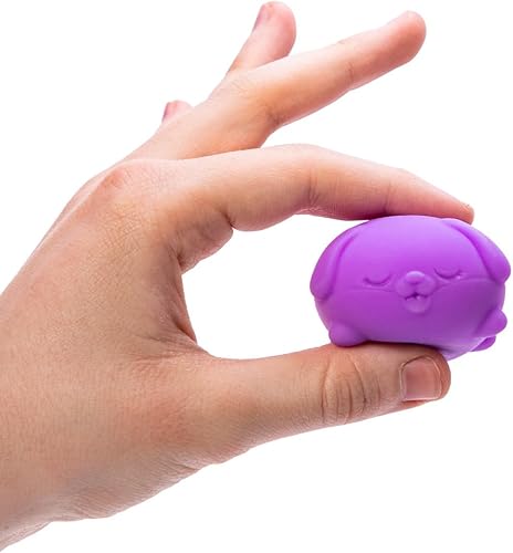 Miniatura 3 de Schylling NeeDoh Teenie Funky Pups - Juguete sensorial para apretar, contiene 3 mini globos Groovy - 1.5 pulgadas de ancho - el color puede variar