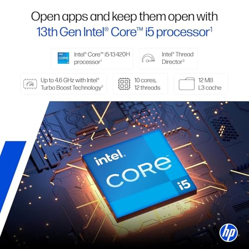 Image of HP 15, 13th Gen Intel Core i5-13420H, (16GB DDR4, 512GB SSD), FHD, Anti-Glare, Micro-Edge, 15.6'' /39.6cm, Win11, M365 Basic(1yr)* Office24, Silver, 1.65kg, FR0045TU, Camera w /Shutter, Backlit Laptop