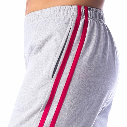 Image of London Hills Women's Regular Fit Mid Rise Cotton Blend Joggers Track Pants Striped Track Pants