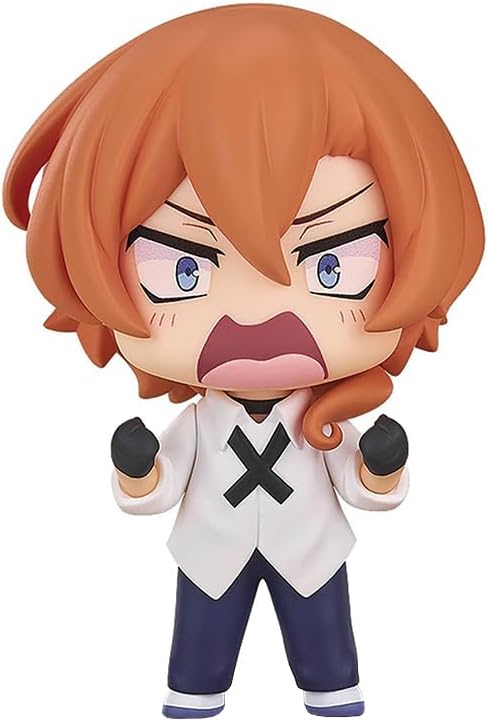Anime Figure Nakahara Chuuya Dazai Osamu Statue 7cm Cute Cartoon Character Model Collectible Action Figure for Desktop Home Decoration