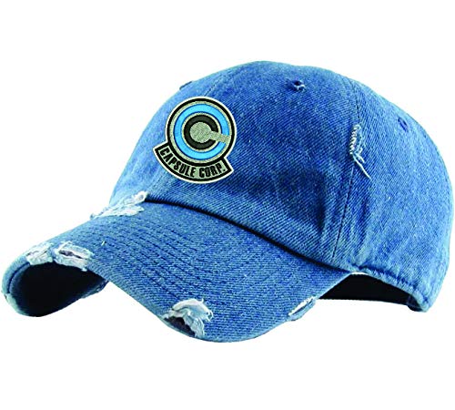 Image of ALLNTRENDS Adult Dad Hat Capsule Corp Embroidered Cap Anime Hats Embroidery Caps