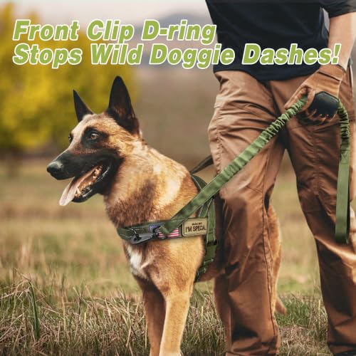 Forestpaw No Pull Dog Harness with Large Handle,Comfortable,L,Green | Adjustable Fits Chest 26-31",50-80 lbs,Slip On,Quick Release,Easy Control,Soft Padded,for Medium Large Dogs Walking Training - Image 3