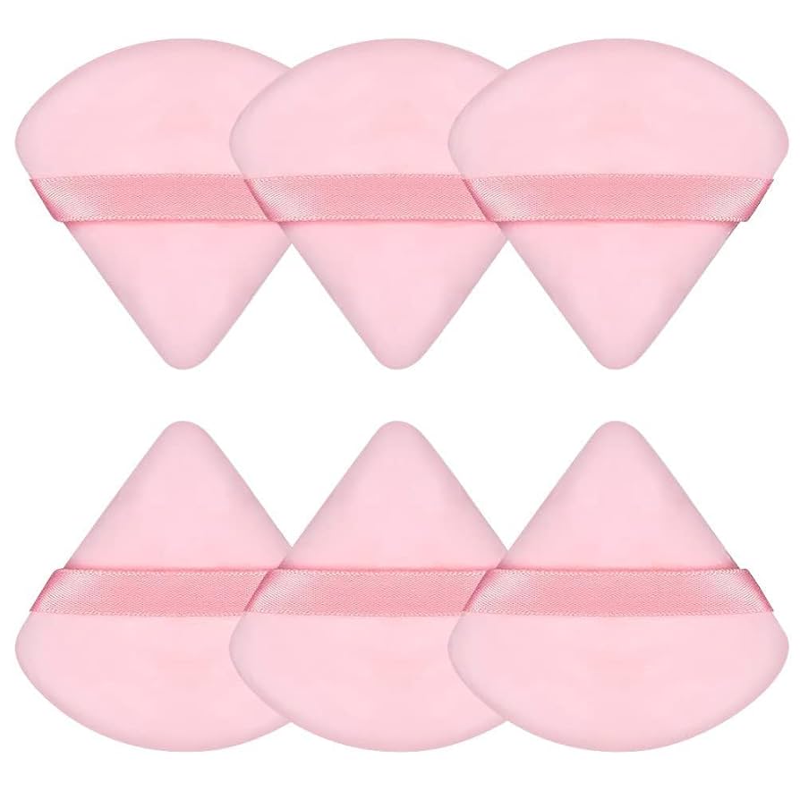 ピンク　三角形　メイクスポンジ　4個セット　パフ　ファンデ Amazon | ジアン もちふわ パウダーパフ 3個セット 丸 三角 四角