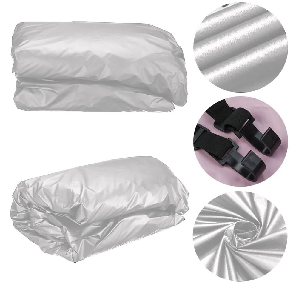 Bache Toit Caravane,Housses pour Camping-Car Et Caravane,Copertura Camper,Housse de Toit Respirante pour Caravanes Protection Solaire Protection Contre La Neige Et Le Gel,Argent,5 * 3m