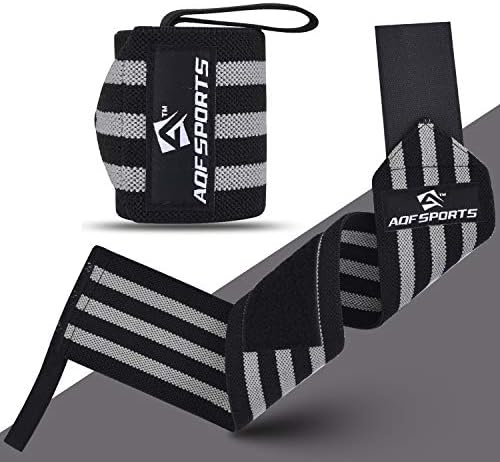 AQF 18 Wrist Wraps Supports Heavy Duty Weightlifting Gym Training Fist Straps with Thumb Loop