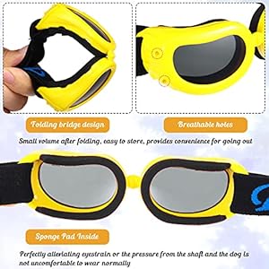 Pet-Dog-Helmet-and-Dog-Goggles-Set-4-Inch-Padded-Pet-Motorcycle-Helmet-Dog-Sunglasses-Safety-Pet-Cap-Dog-Hard-Hat-Adorable-Puppy-Goggles-with-Adjustable-Belt-for-Small-Dog-RidingS-Size-Yellow - Cucciolini Doodles   Pet-Dog-Helmet-and-Dog-Goggles-Set-4-Inch-Padded-Pet-Motorcycle-Helmet-Dog-Sunglasses-Safety-Pet-Cap-Dog-Hard-Hat-Adorable-Puppy-Goggles-with-Adjustable-Belt-for-Small-Dog-RidingS-Size-Yellow