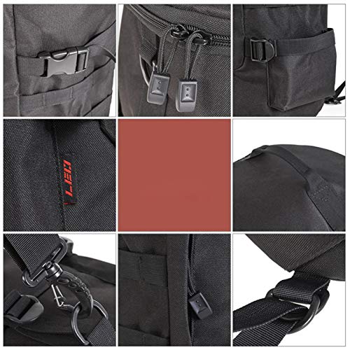 釣り バッグ ショルダー ポータブル ロッドホルダー コンパクト 釣りタックルバッグ ブラック釣り道具収納バッグ 防水 大型 大容量 フィッシング リュック 釣り/船釣り/海釣り 5枚目