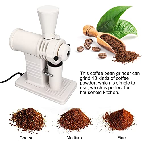 Elektrische Kaffeebohnenmühle, 200 W, 2500 U/min, Automatische Kaffeemühle, 10 Gänge, Einstellbare Grat-Kaffeemühle… – Bild 4