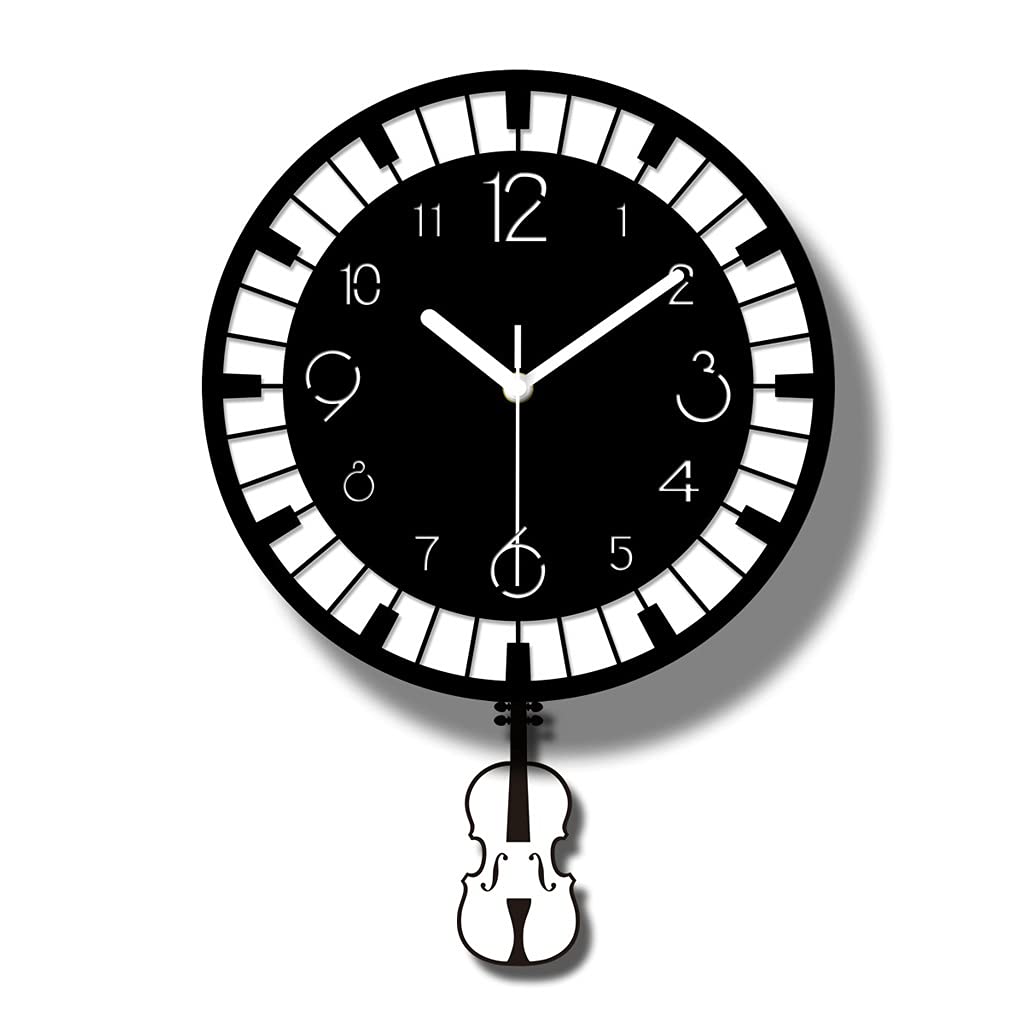 Péndulo Reloj de Pared Digital Manecillas Dormitorio Sala de Estar Reloj de Pared Cocina Baño Relojes