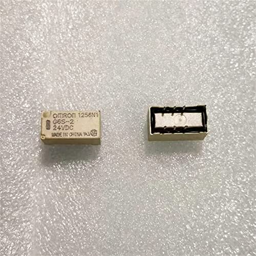 Relé G6S-2 5VDC conmutación precisa de señal baja para placas impresas DIP8 5