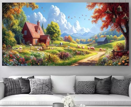 Diamond Painting Paysage XXL 100x300cm Kit Complet Broderie Diamant 5D