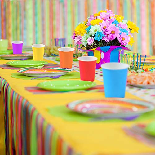 Uratot 60 Pieces 9 Ounce Disposable Paper Cups Party Cups Drinking Cups For Party, Diy And Holiday, 6 Colors #TOP5