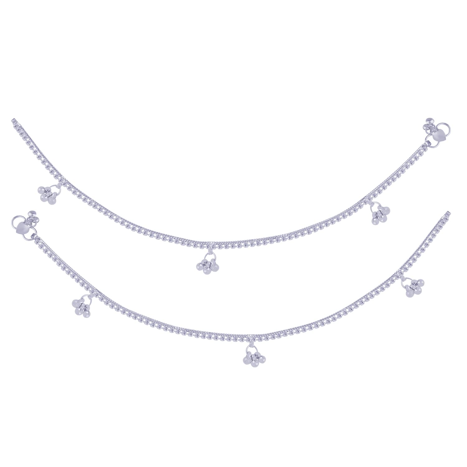 PAOLA Jewels Silver Plated Delicated Ghungroo Payal Anklet for Women And Girl. (B09MS3JZNM) Amazon Price History, Amazon Price Tracker