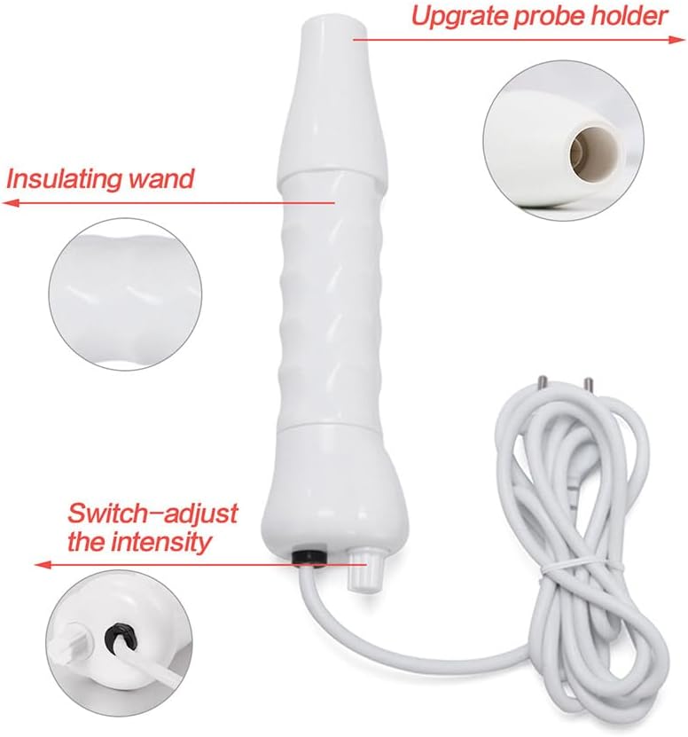 Handheld High-Frequency Facial Wand 4 in 1,Face Care Facial Wand，Portable Handheld Facial Frequency Machine Color Palette