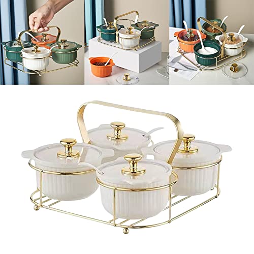 Generic Conjunto de caixa de tempero, com bandeja de recipientes de especiarias conjunto de recipien