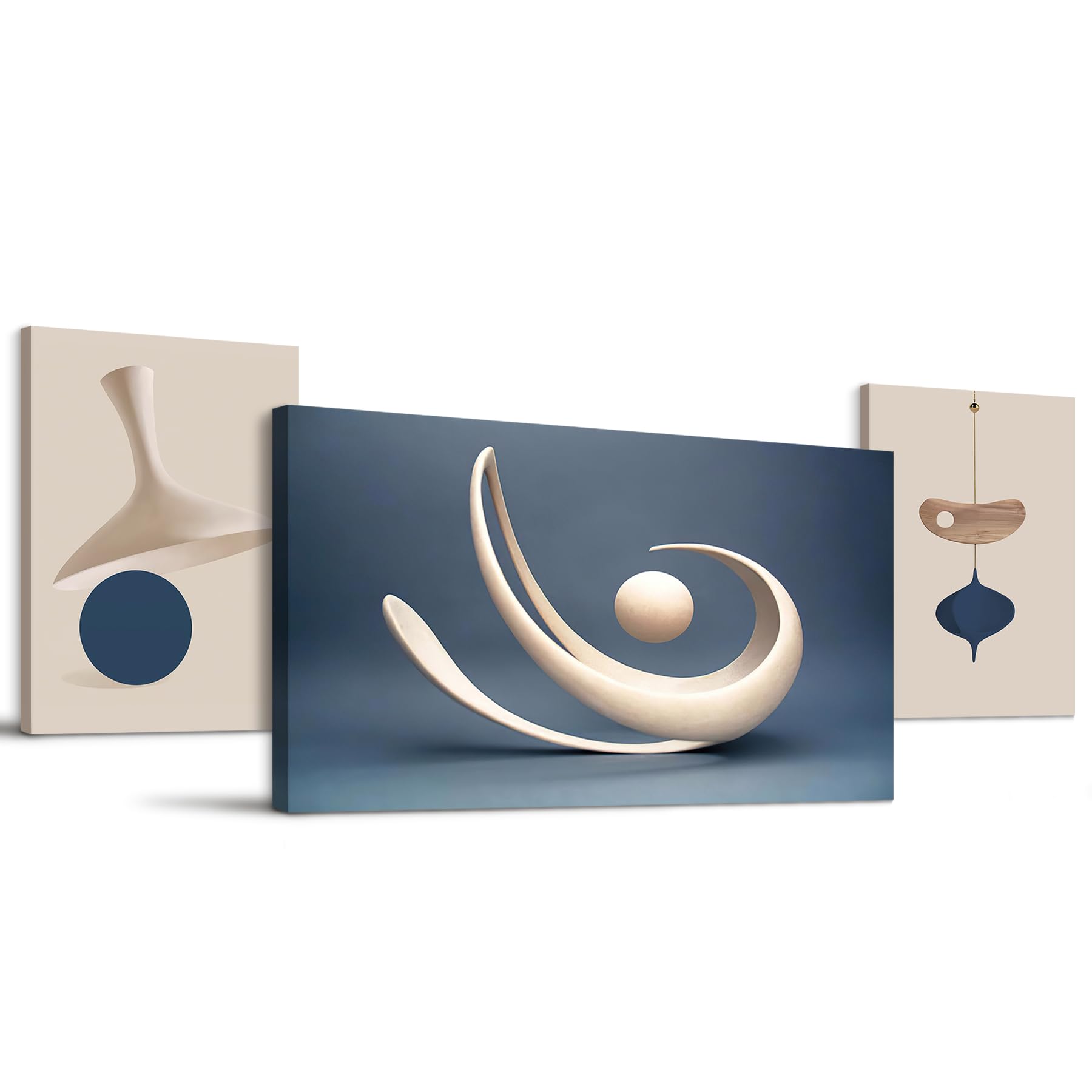 hyidecorart Abstrakt Bilder Wohnzimmer Modern Leinwand Gemälde 118x40 cm | Prächtiges Ornament, HD-Druck, Einfach Aufzuhängen, Leinwandgewebe, Für Viele Räume, Flexible Wanddeko, Geschenk