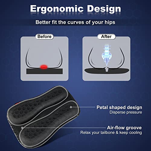 SKYJDM Motorcycle Passenger Gel Seat Cushion
