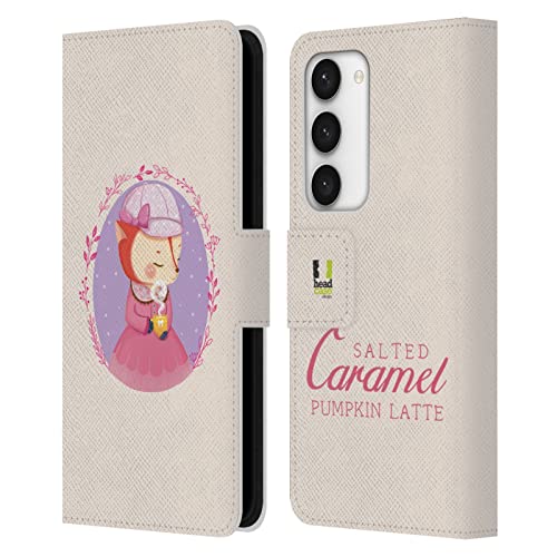 Étui portefeuille Galaxy S23 5G Head Case Designs Renard Chaleur d'hiver en cuir
