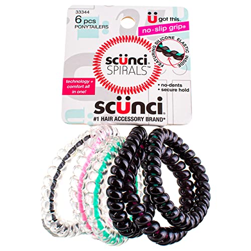 Scunci Spiral Ponytailers 4-Pack