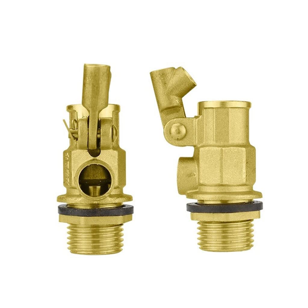 Válvula de flotador de latón for tanque de agua, control automático de nivel de agua, ajustable de 1/2 pulg.(3/4Inch)