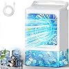 Portable Air Conditioner,Upgraded Small Air Conditioner Personal Air Cooler Mini Evaporative Cooler 3 Wind Speed Portable Small AC with 7 Night Light for Room Home Bedroom Office