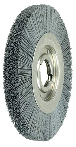 Image of Weiler 83513 10 inch Crimped Filament Nylox Wheel, .022 /320SC Fill, 2 inch Arbor Hole, Composite Metal Hub, Made in The USA (Pack of 2)