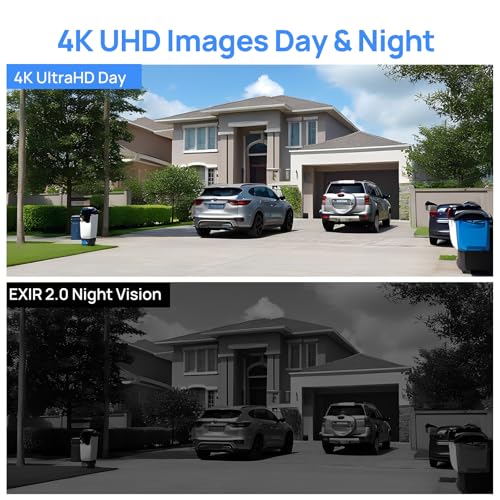 Image of VIKYLIN UltraHD 4K 8MP PoE IP PTZ Camera Outdoor,4K PTZ IP Dome Security Camera with 5X Optical Zoom 2.7-13.5 mm, Human Vehicle Detection, 2-Way Audio,131ft IR Night Vision, IK10 /IP67,Blue Iris,NDAA