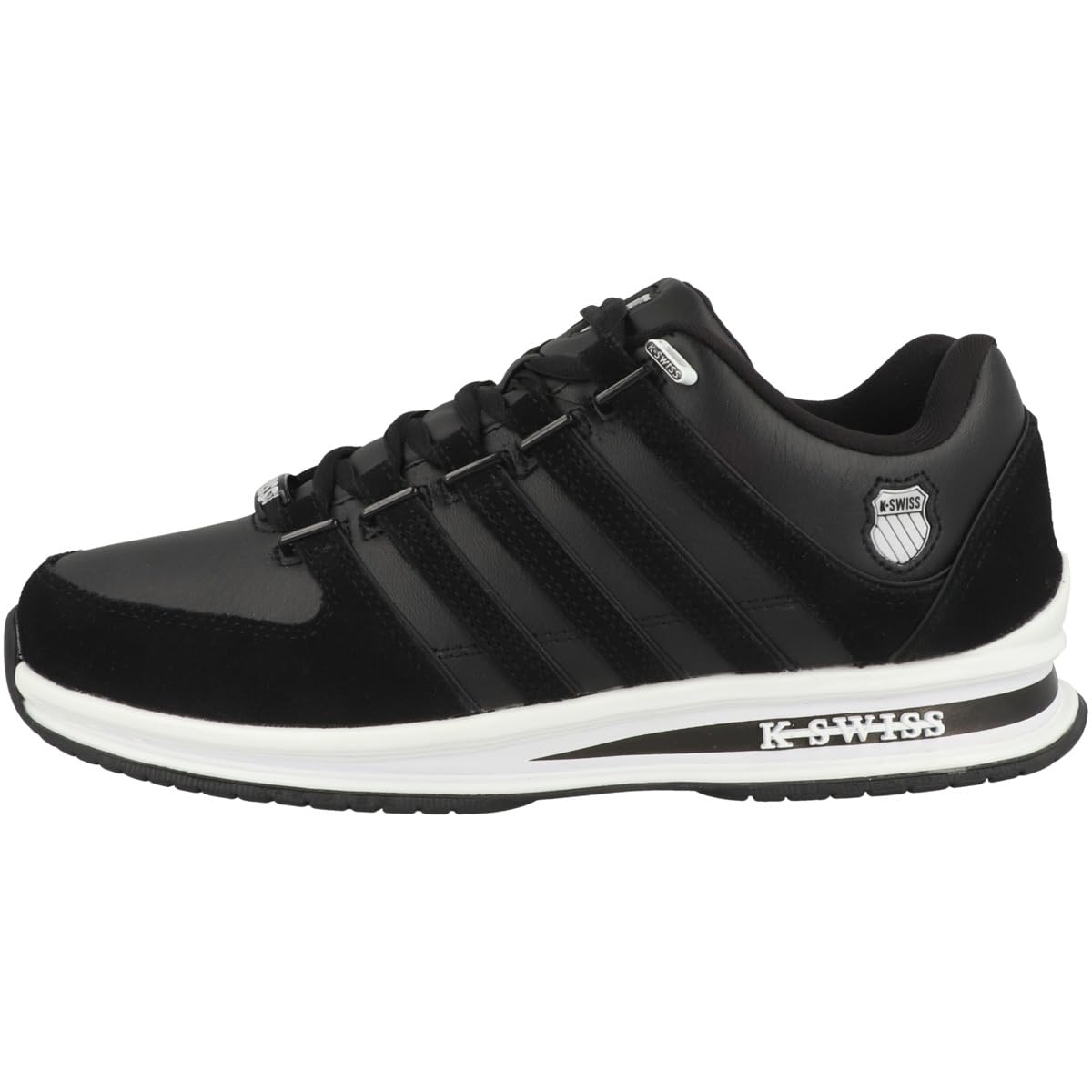 K-Swiss Men's Rinzler Sneaker, Black/White, 10 UK