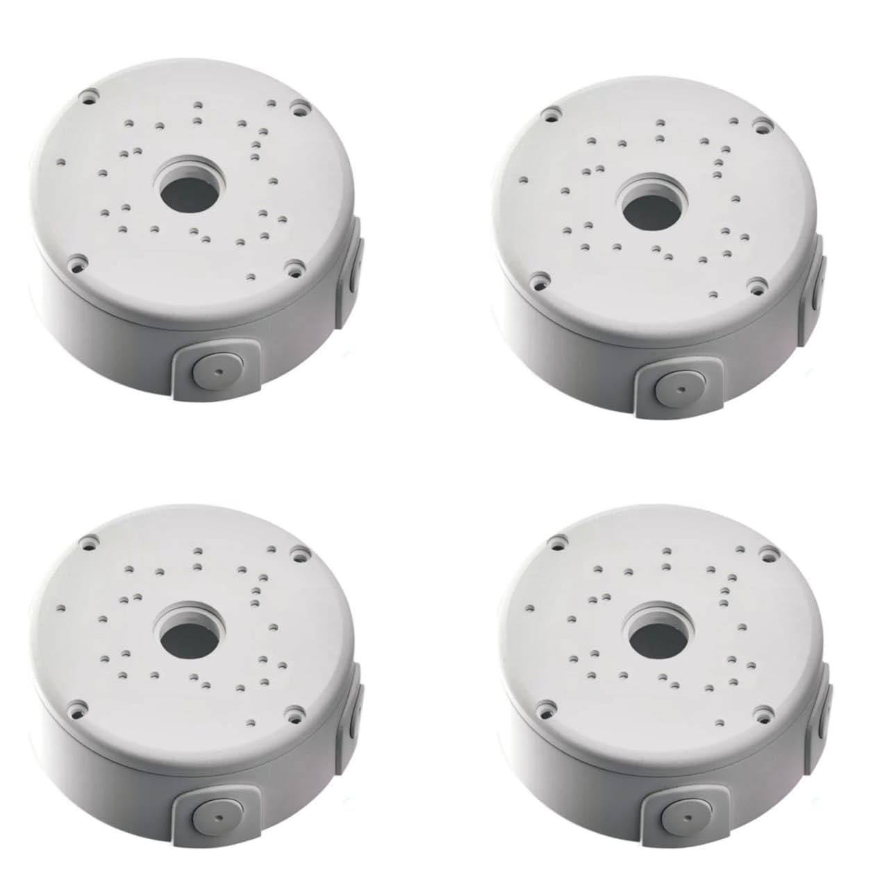 MAXXION 5x5” Round Waterproof PVC Junction Box for CCTV Camera, Heavy Duty Outdoor Electrical Enclosure, 3 Entry Inlets, Wire Protection – Pack of 4-image-31