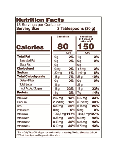 Chocolisto Instant Chocolate Powder Drink Mix | Delicious Chocolate Drink | Nutritious Breakfast | 10.5 Oz (Pack Of 1) #TOP4