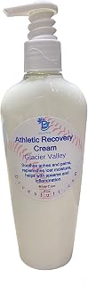Athletic Recovery Cream, Glacier Valley Scent. May Help Soothe Aches and Pains, Reduces Inflammation, Helps with Spasms, Lost Moisture and Circulation, 8 oz by Diva Stuff