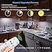 LDOPTO Under Cabinet Lights Wireless Battery Operated Lights with Remote Control LED Closet Lights Counter Wall Lights Without Wiring with Remote for Kitchen Shelf Hallway, Multiple Colors 2 Pack