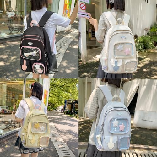 Sac à dos à poches transparentes pour voyages et étudiants actifs
