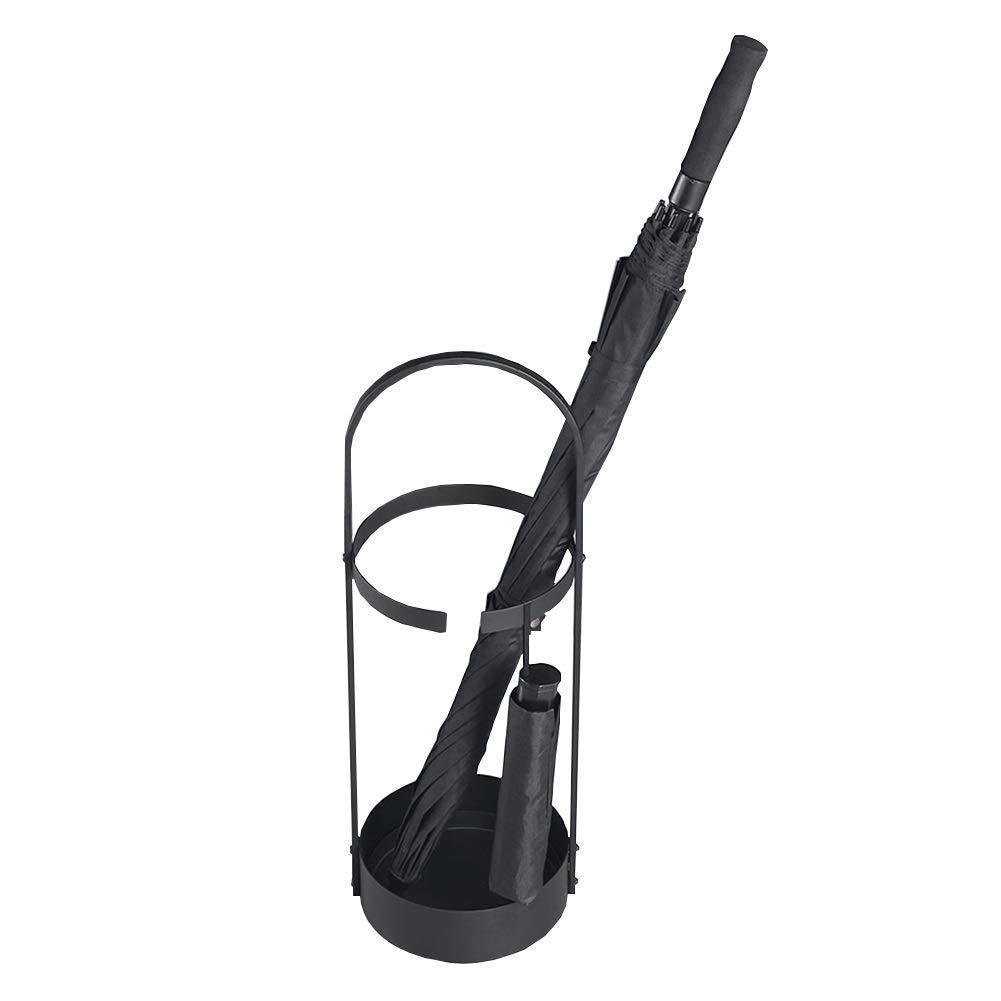 Porte-parapluies domestique en fer forgé avec support spécial pour parapluie pliant