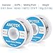 60/40 Rosin Core Solder Wire, 0.6mm and 1.5mm Tin Lead Rosin Core Solder for Stained Glass, Electronics, Gauge Wires, Jewelry, Electric Toys and Models,(0.6mm and 1.5mm/ 50g)