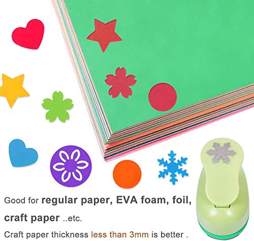Ucec Craft Hole Punch, 6 Pcs 1 Inch Paper Punches For Crafting Hole Punch Shapes Hole Puncher For Crafts, Different Shape Crafting Designs For Crafting & Diy Projects #TOP5
