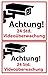 Produktbild AVERY Zweckform 59389 Z-Design (Warnetiketten, Videoüberwacht, 2 Aufkleber)